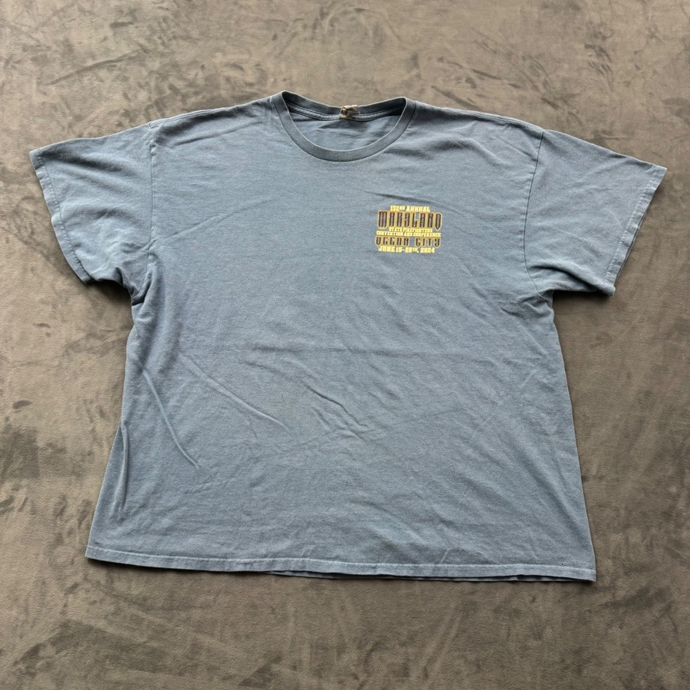 Maryland State Firefighters Convention 2024 T-Shirt Ocean City Blue 2XL Gildan
